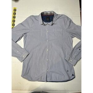 Buffalo David Bitton Savior X Slim Stretch Button Up Shirt Men's XXL TTG Blue